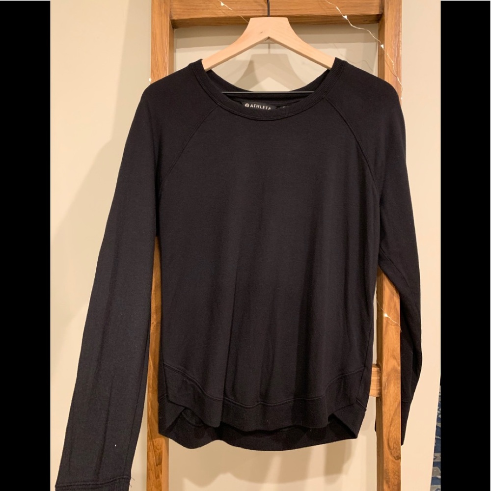 Athleta Mindset Sweatshirt, black, medium